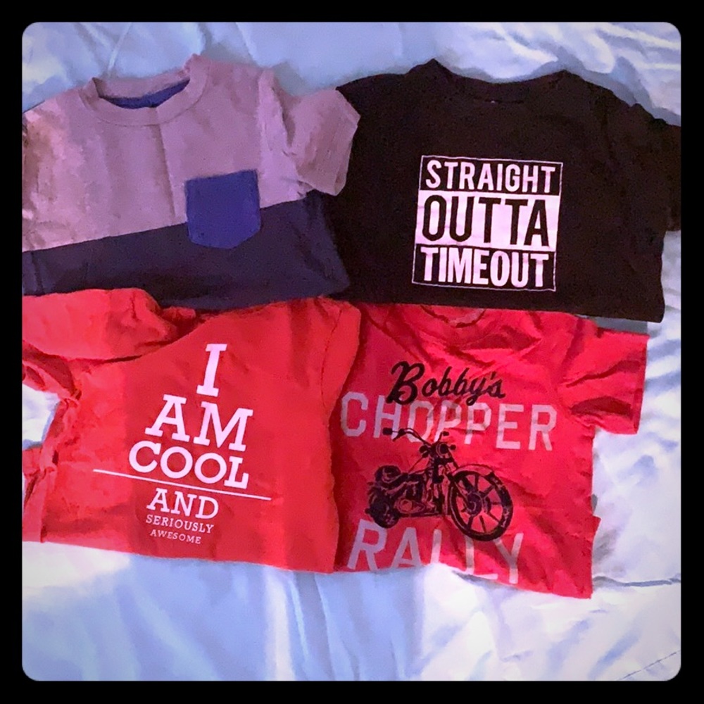 4 boys size 4 tee shirts